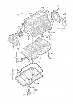 Sensor de nível de óleo AUDI A4 B9 05L907660A