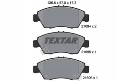 Pastillas de freno Textar 2169401 usadas - OEM