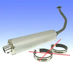 Tubo de escape OEM 2902263 para motor GY6 125-150cc