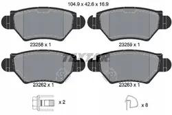 Textar 2325803 Remblokset, Schijfremmen
