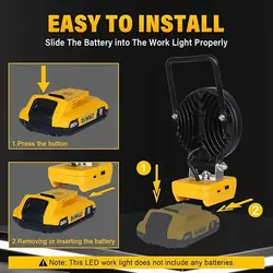 Feu de travail LED RIGIDON JY-04-4in-42R-PMB-F-FBA 6000K