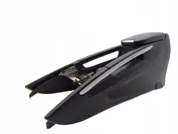Apoio de braço central OEM 2529803 couro preto