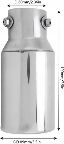 Bout d'échappement OEM 102p 102mm droit d'occasion