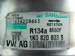 Compresseur AC OEM 1K0820803S pour 2.0TDI avec valve