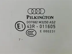 Vitre OEM 4N4845205 Audi A8 D5 Portière Arrière Gauche Verte