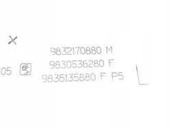 OEM 9832170880 Left Inner Pillar Cover Opel Astra L