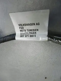 Volkswagen Phaeton Harnais Portière Arrière Gauche OEM 3D7971693E