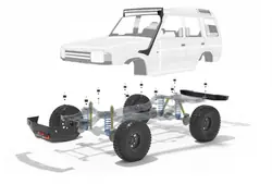 Kit de surélévation Land Rover Discovery I 25mm OEM ZL590