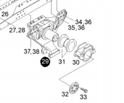 MAN TGS/TGA Achteras Veersteun OEM 81.41301-0269