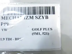 Mécanisme de fenêtre avant droit VW Golf V 1.6