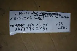Olleledningar OEM A4632702396 för Mercedes W463 växellåda