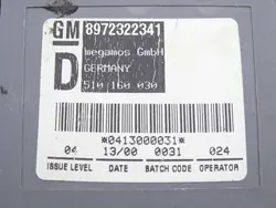 Module d'immobilisation Opel OEM DRC97616 pour Frontera B