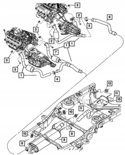 OEM 52103717AB Äänenvaimenninripustin Dodge Ram Chrysler