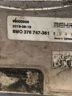 Refroidisseur d'huile boîte Audi OE OEM 8M0376747361