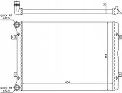 RADIADOR FORD GALAXY 10.95 - 04.00 7M3121253F