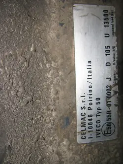 OEM 1323 Korkea satulalevy Iveco Stralisille