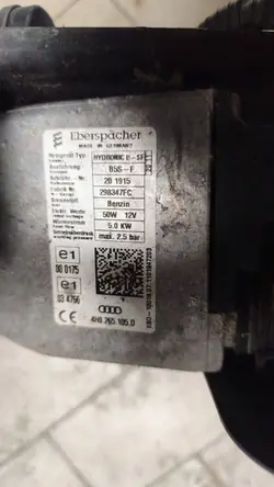 Chauffage stationnaire (Webasto) Audi A6 Allroad C7 4G0265081D