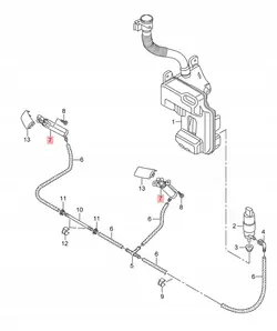 Lavaparabrisas derecho Audi A3 8V OE 8V0955102