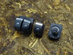 AUDI A3 8P Lift Fensterheber Schalter Chrom Set