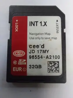 Tarjeta SD Mapas Europa Kia Ceed OEM 96554A2100