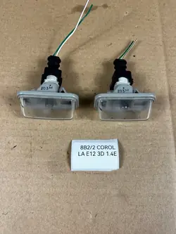 Registreringsskyltsljus TOYOTA COROLLA E12 02-06 HB 3D
