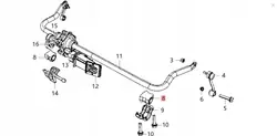 Lien de stabilisateur OEM 68251376AB pour Jeep Wrangler JL