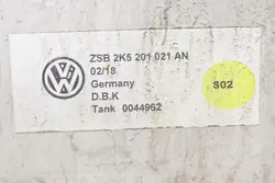 Réservoir CNG VW Caddy 1.4 TSI OEM 2K0201075G
