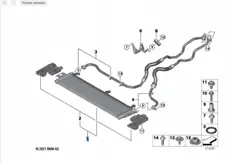 Refroidisseur d'huile moteur d'occasion OEM 8666121 BMW