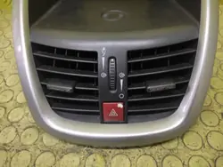 Grelha ventilação central Peugeot 207 OEM 9656992377