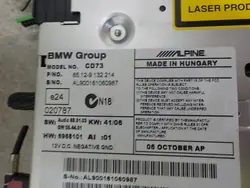 Radio BMW OE usado OEM 9132214 - Ajuste Directo