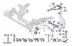 Bras de contrôle inférieur droit BMW 5 F10 OE