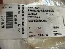 Cylindre de frein principal Audi A6 Allroad C7 4g1611021