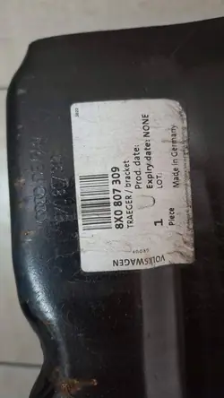 Rinforzo Paraurti Posteriore Audi A1 2017 OEM 8X0807309
