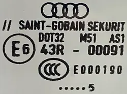 AUDI A4 B6 05R Framruta OEM - Begagnad