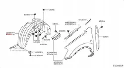 Nissan OE 63841BR20A Wheel Arch
