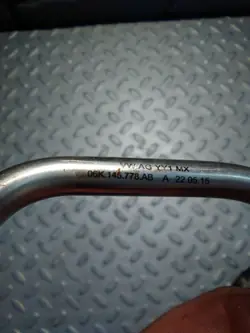 Conduite d'huile VW Jetta IV 1.8 TSI OEM 06K145778AB
