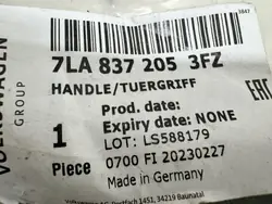 Poignée Extérieure Audi OE Noire 7LA8372053FZ Occasion