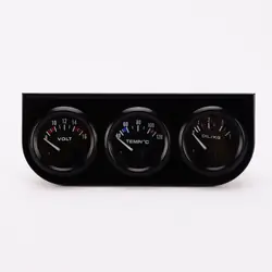 3en1 Température Pression Huile Voltmètre LED Universel 0001A04