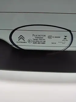 Vitre Arrière OEM 2753BGSM pour Citroen C4 Grand Picasso