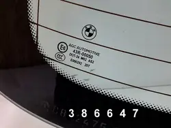 BMW OEM e000292 20t 43r-00050 bakluckefönster