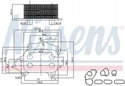 Radiador de óleo Nissens para Peugeot 207/Citroen C4