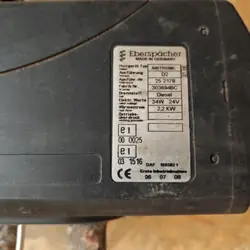 Pysäköintilämmitin Airtronic D2 DAF CF OEM 1665021