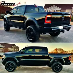 Alargadores de para-lamas OEM Pocket Rivet Preto Dodge Ram 1500
