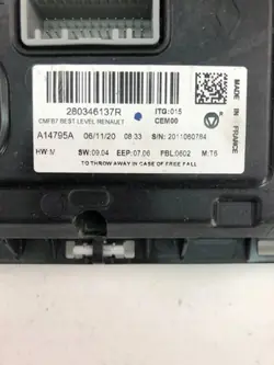 Écran de navigation OEM 280346137R pour Renault Clio V