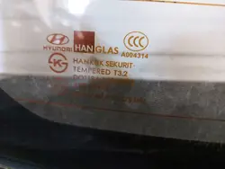 Vitre arrière OEM SZYBA TYŁ KLAPY BAGAŻNIKA Hyundai Getz