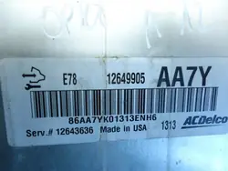 ECU Motor Opel Astra J 1.4T OEM 12649905