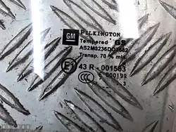 Opel Astra dörrglas OEM E143R001583 - Begagnad