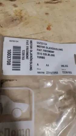 Fiat Freemont Oljeledning OEM 55233134 - Begagnad