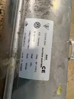 Depósito suspensión aire VW Touareg 5.0 TDI OEM 7l0616202a