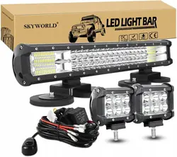 Lâmpada auxiliar LED SKYWORLD 50cm 288W OEM 288LK18F
